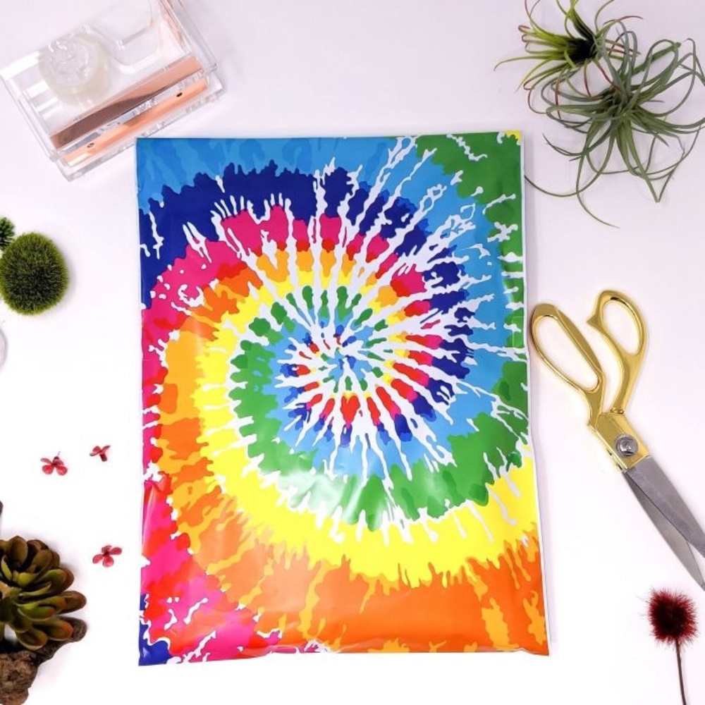 Tie Dye Poly Mailers 10x13 Pack of 25